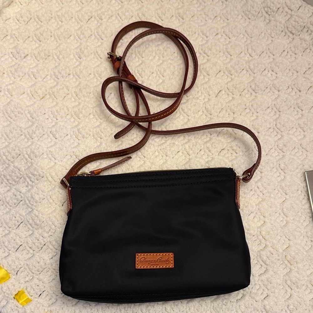 Dooney & Bourke Black and Brown Crossbody Bag